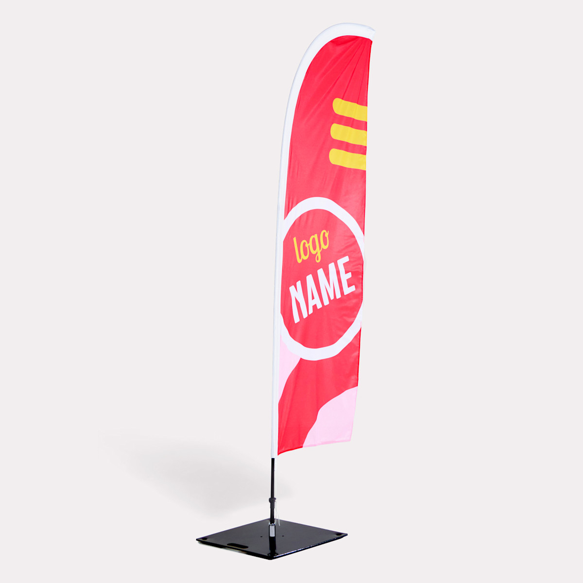 Drapeaux et flammes publicitaires